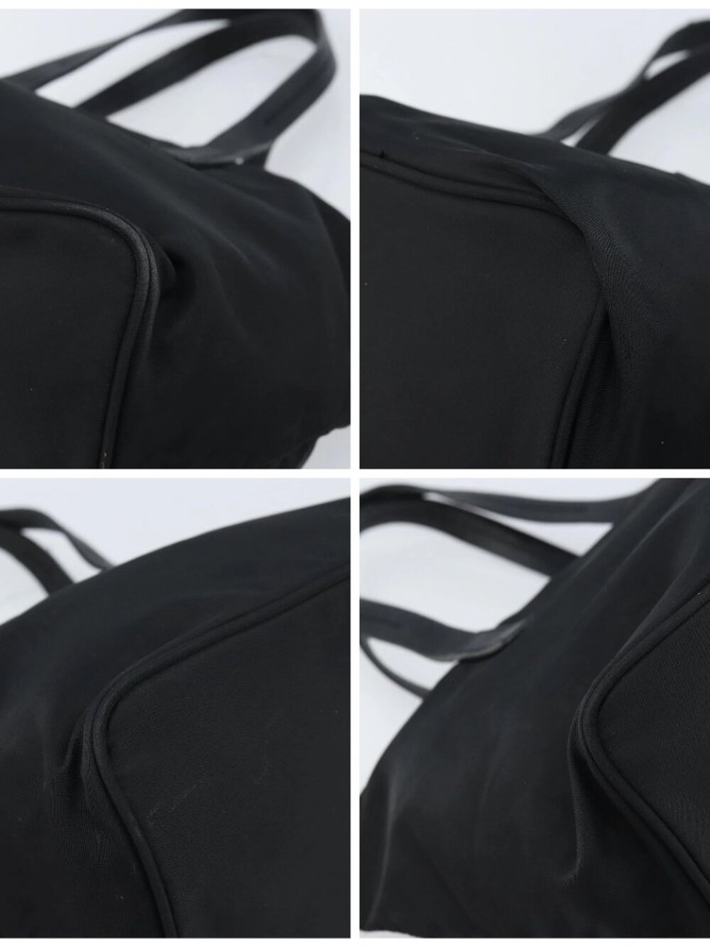 PRADA Hand Bag Nylon Black Silver Auth bs33442 - Picture 14 of 16